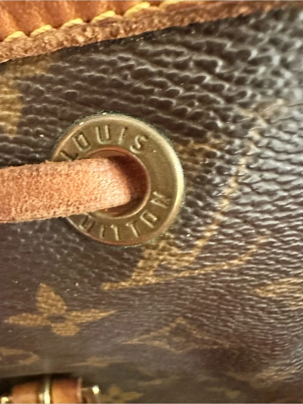 Louis Vuitton Monogram Canvas Backpack in Brown and Tan